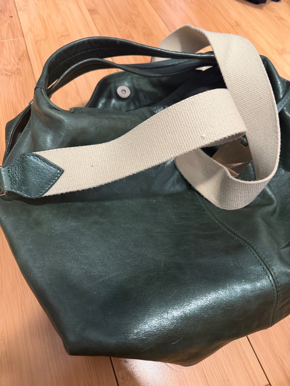 Vintage Furla Green Leather Purse - Picture 5 of 9